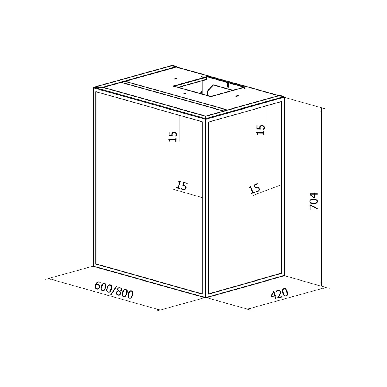 Måltegning RørosHetta Frame Sense 60 cm