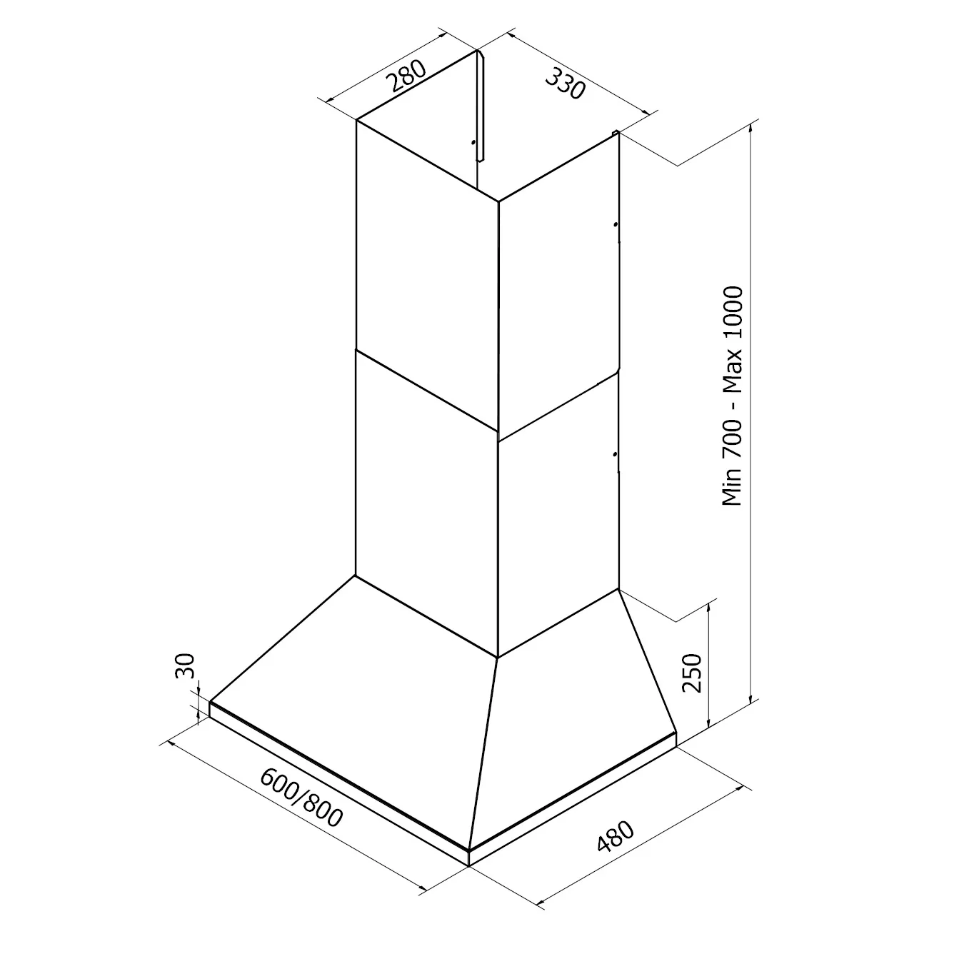 Måltegning RørosHetta Pyramide 80 cm