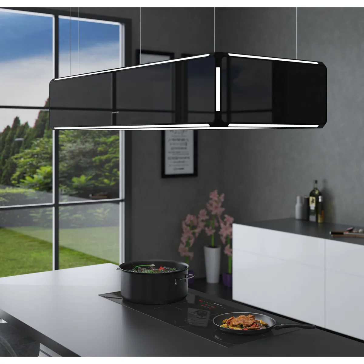 Silverline SM 4390 Lightline Sort 120 cm