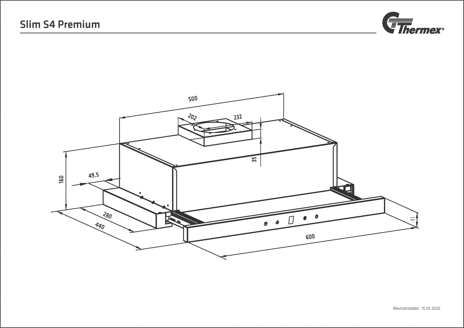 Måltegning Thermex Slim S4 Premium