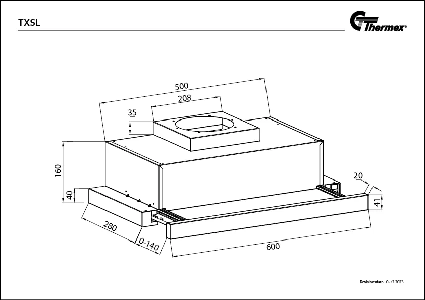Måltegning Thermex TXSL60